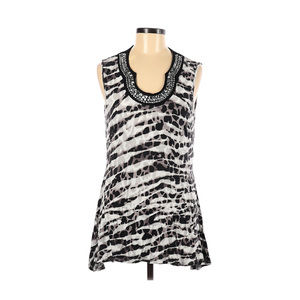 Peck & Peck Studded Sleeveless Blouse